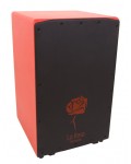 Cajon Flamenco La Rosa Red Rose