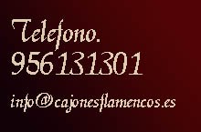 Contacta con Cajones Flamencos